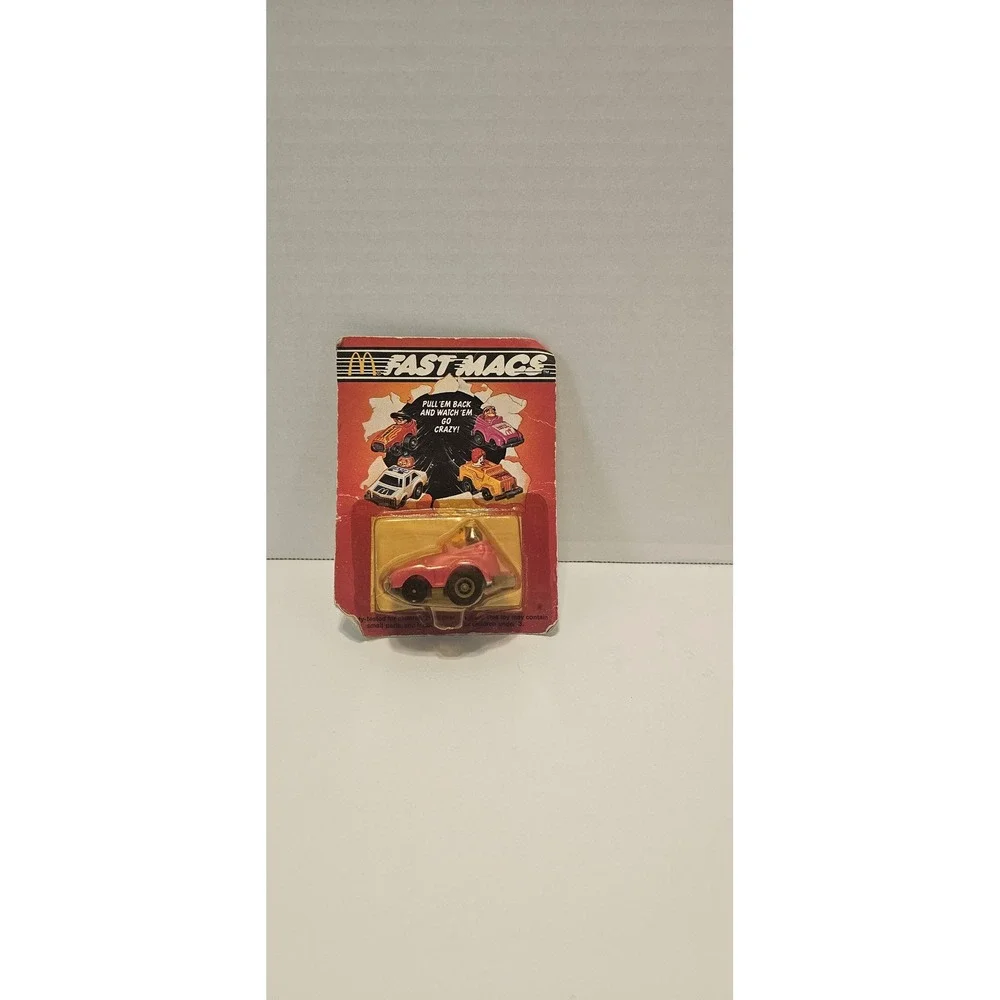 New Vintage 80s 1985 McDonald's FAST MAC Birdie  Pull Back Toy Collectible